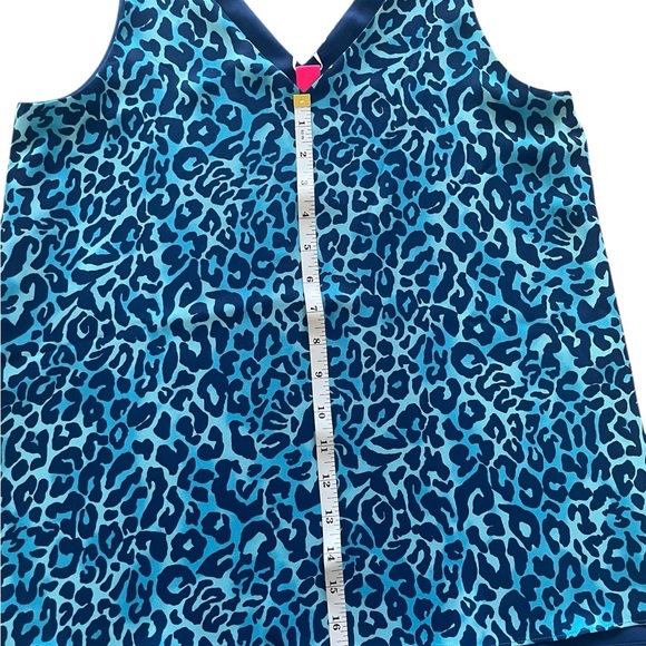 NWOT Lilly Pulitzer Oyster Bay Navy Blue Animal Print Reversible Top - Size XS - Picture 7 of 9